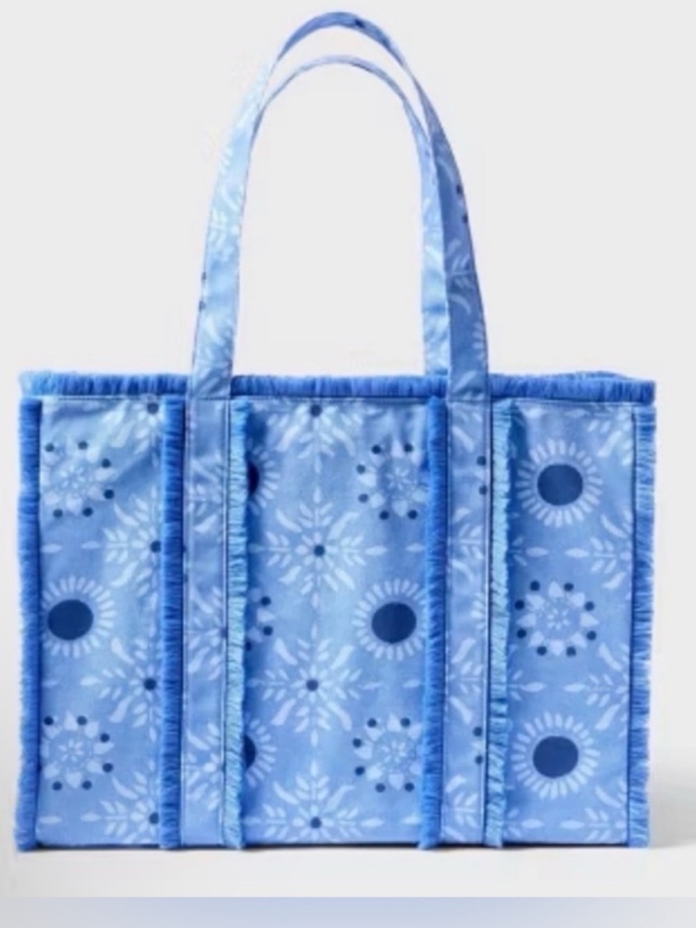 Roller Rabbit X Target Star Medallion Fringe Canvas Tote NWT